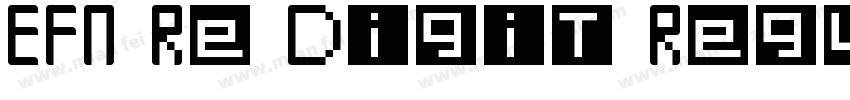 EFN Re Digit Regular字体转换